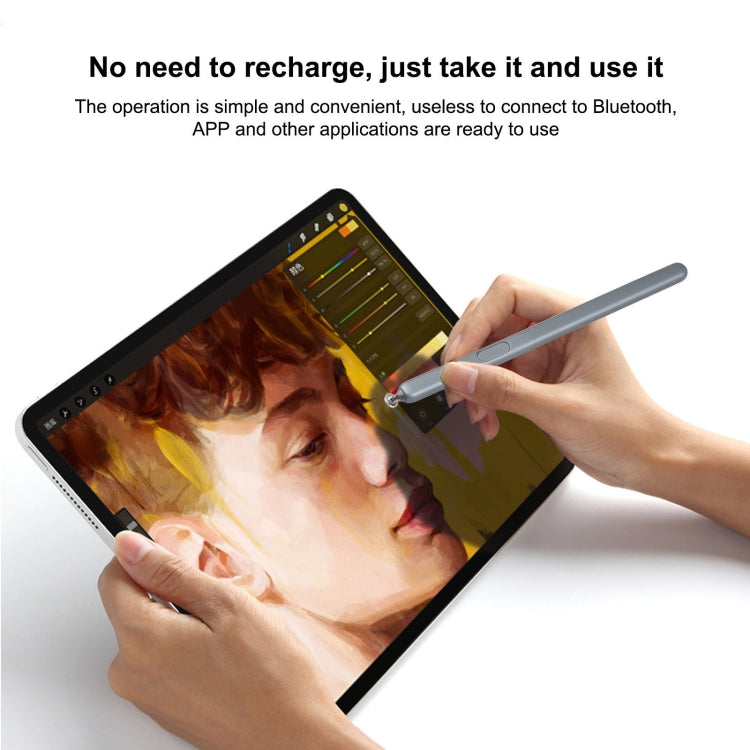 For Samsung Galaxy Tab S6 Lite P610 / P615 Stylus Pen without Bluetooth (Grey) - Stylus Pen by buy2fix | Online Shopping UK | buy2fix
