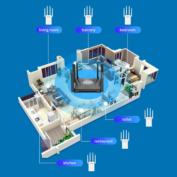 COMFAST CF-WR306S 300Mbps Wireless WiFi Signal Amplifier by COMFAST