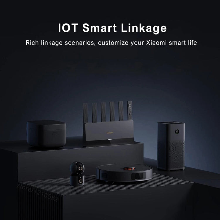 Xiaomi Router BE6500 WiFi 7 2.4GHz 5.0GHz Dual Band 4-Core 2.5G Port, US Plug (Black) by Xiaomi