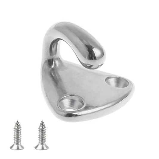 316 Stainless Steel Yacht Fender Hook Coat Hook with 2 x 2.9x13 Screws by buy2fix