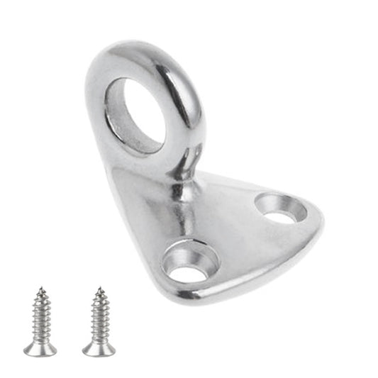 316 Stainless Steel Yacht Fender Hook Ring Coat Hook with 2 x 3.9x13 Screws by buy2fix