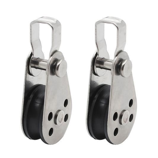 2 PCS 316 Stainless Steel Yacht Pulley by buy2fix
