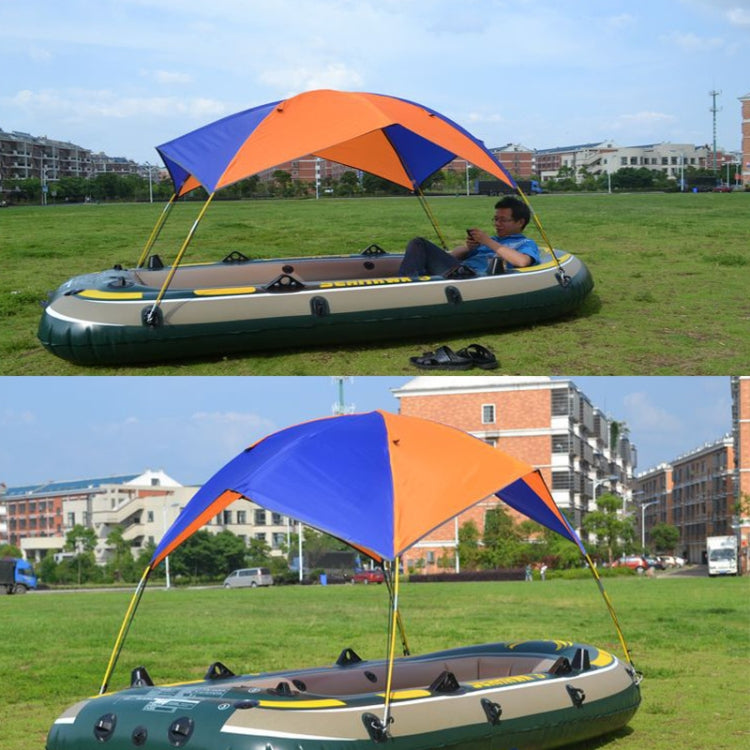68349 Folding Awning Canoe Rubber Inflatable Boat Parasol Tent for 3 Person,Boat is not Included by buy2fix