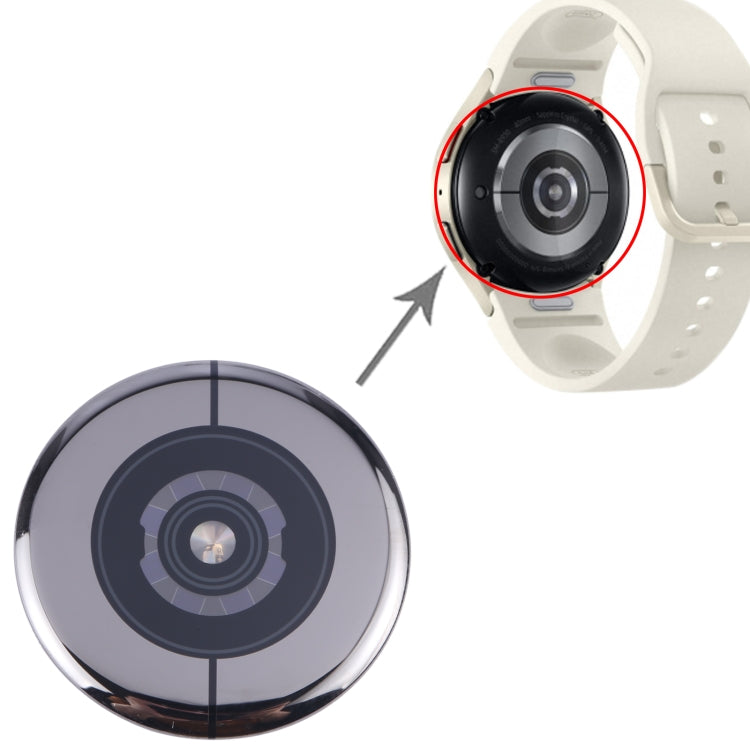 For Samsung Galaxy Watch6 40mm SM-R930/R940/R950/R960 Original Glass Back Cover with Heart Rate - Back Cover by buy2fix | Online Shopping UK | buy2fix