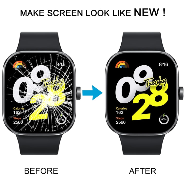 For Xiaomi Redmi Watch 4 Original LCD Screen Digitizer Full Assembly with Frame (Silver) by buy2fix