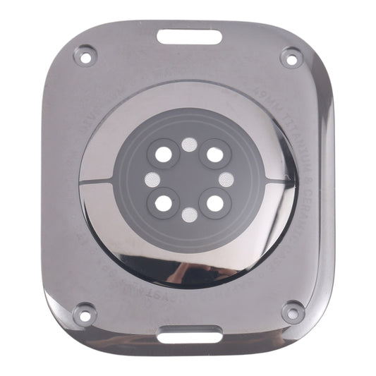 For Apple Watch Ultra 2 49mm A2986 A2987 LTE Version Glass Back Cover(Black) - Back Cover by buy2fix | Online Shopping UK | buy2fix