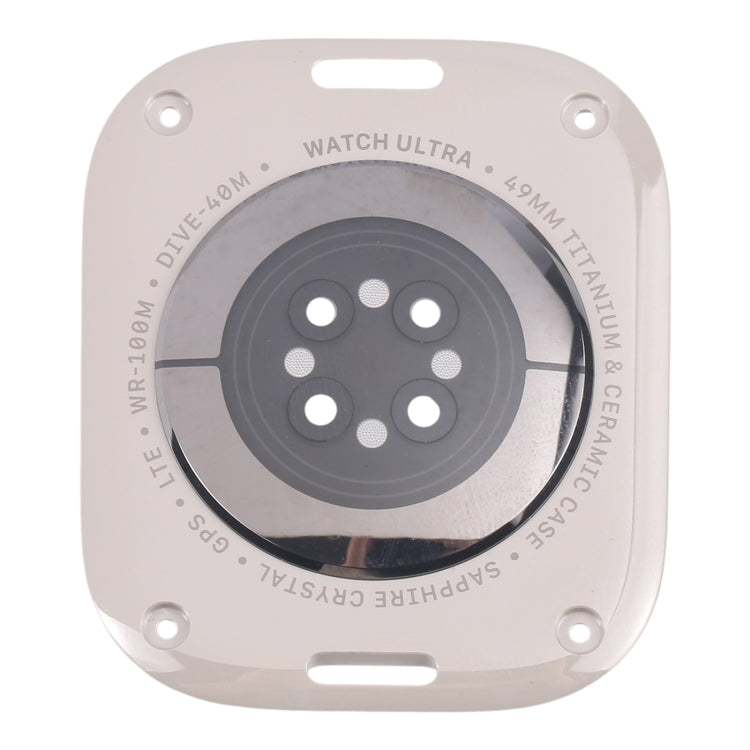 For Apple Watch Ultra 2 49mm A2986 A2987 LTE Version Glass Back Cover(Titanium Gray) - Back Cover by buy2fix | Online Shopping UK | buy2fix