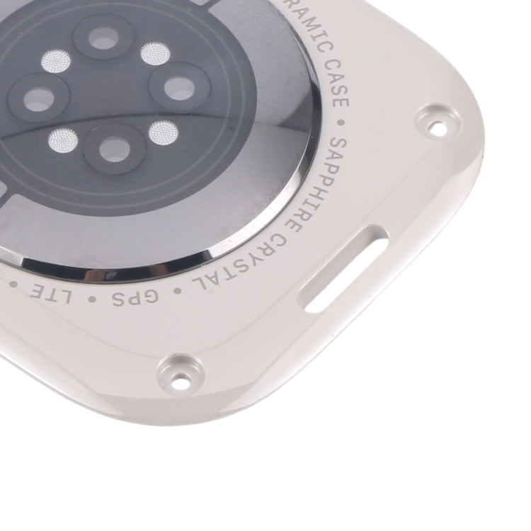 For Apple Watch Ultra 2 49mm A2986 A2987 LTE Version Glass Back Cover(Titanium Gray) - Back Cover by buy2fix | Online Shopping UK | buy2fix