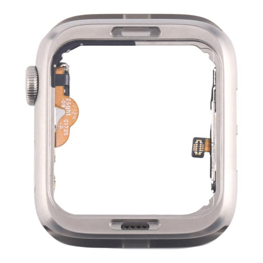 For Apple Watch Series 5 44mm LTE Stainless Steel Middle Frame Bezel Plate with Crown Spin Axis Flex Cable - Middle Frame by buy2fix | Online Shopping UK | buy2fix
