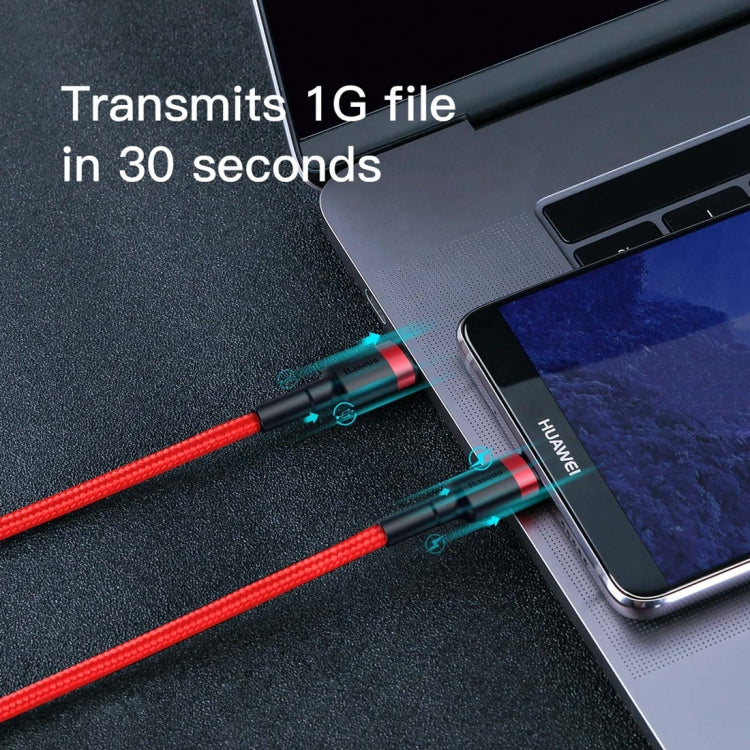 Baseus CATKLF-H09 Cafule Series USB-C / Type-C PD 2.0 60W Flash Charge Cable, Cable Length: 2m - USB-C & Type-C Cable by Baseus | Online Shopping UK | buy2fix