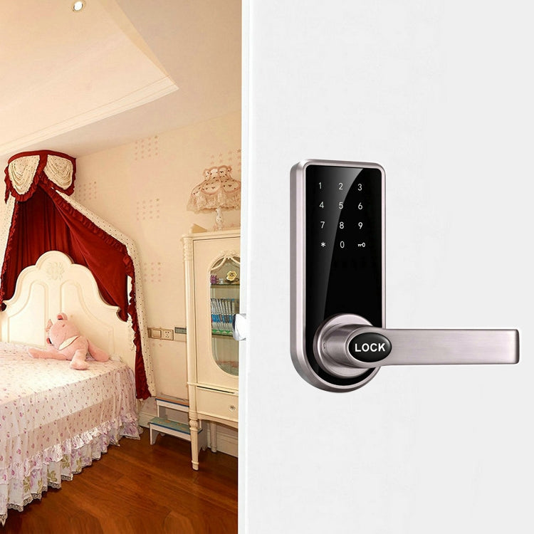 OS8818 Password + Key + Sensor Card Zinc Alloy Electronic Door Lock Touch Screen Electronic Code Lock - Door Lock by buy2fix | Online Shopping UK | buy2fix