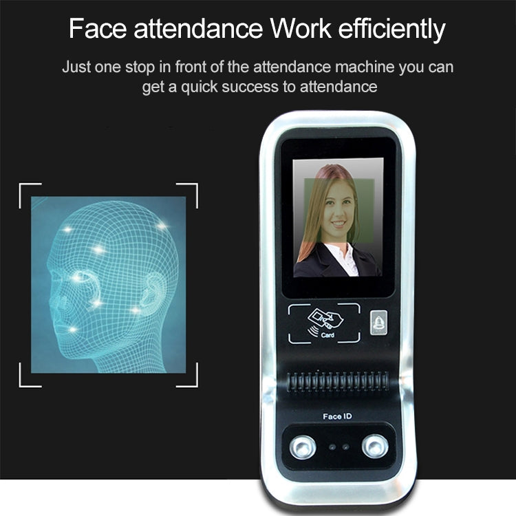 Realand TF01 2.8 inch TFT Touch Screen Face Fingerprint Time Attendance Machine by Realand