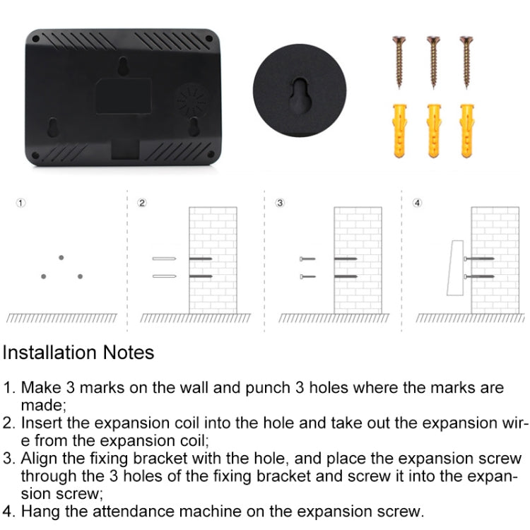 F01 Fingerprint Time Attendance Machine with 2.4 inch TFT Screen, EU Plug by buy2fix