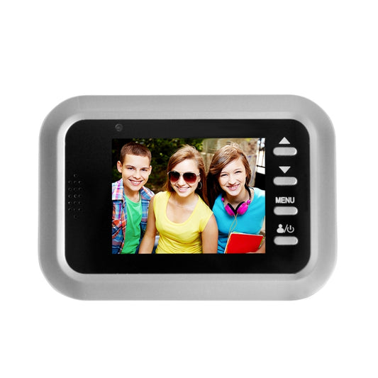W8-S 2.4 inch Screen 2.0MP Security Camera No Disturb Peephole Viewer, Support TF Card(Silver) by buy2fix
