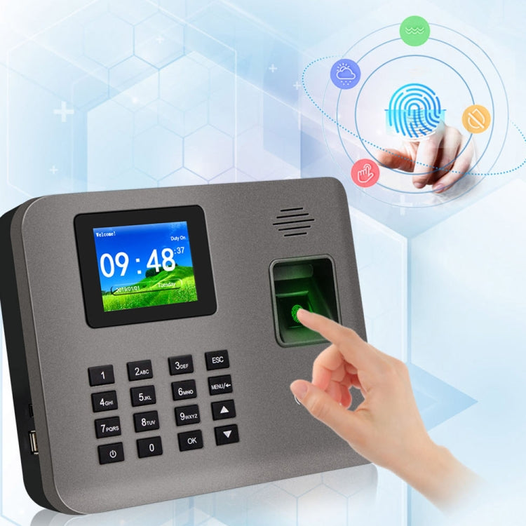 Realand AL325D Fingerprint Time Attendance with 2.4 inch Color Screen & ID Card Function & WiFi & Battery by Realand