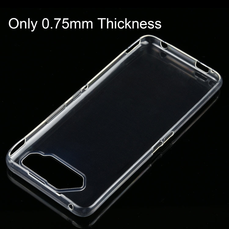 For Asus ROG Phone 5 0.75mm Ultra-thin Transparent TPU Soft Protective Case - ASUS Cases by buy2fix | Online Shopping UK | buy2fix