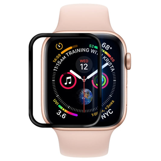50 PCS For Apple Watch Series 3 / 2 / 1 42mm Soft PET Film Full Cover Screen Protector(Black) by buy2fix