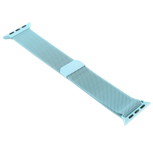 For Apple Watch Ultra 49mm&Watch Ultra 2 49mm / Series 10 46mm / 9&8&7 45mm / SE 3&SE 2&6&SE&5&4 44mm / 3&2&1 42mm Color-changing Magnetic Nylon Watch Band (Baby Blue) by buy2fix