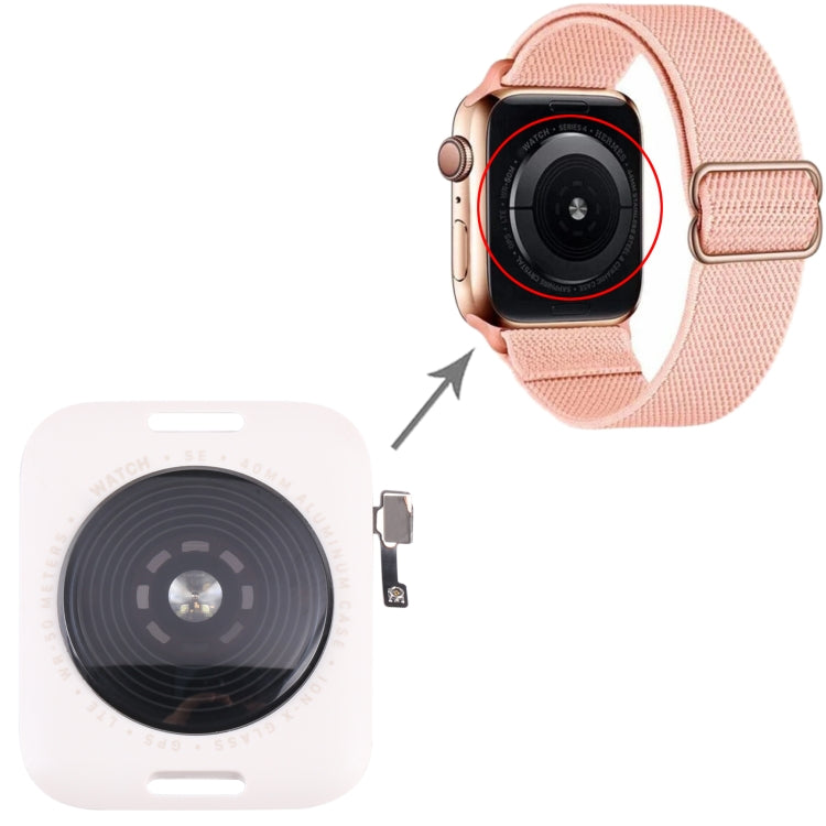 Glass Back Cover With Wireless Charging Coil For Apple Watch Series SE 2022 40mm GPS Edition(Starlight Color) by buy2fix