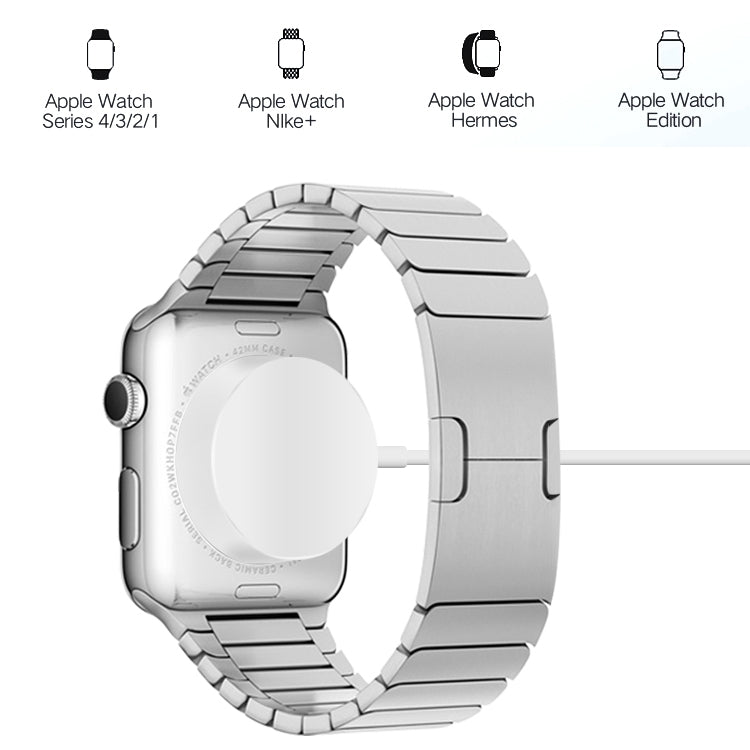 1m Magnetic Wireless Charger for Apple Watch Series Ultra & 10 / 9 / 8 / 7 / 6 / 5 / 4 / 3 / 2(White) - Charger / Holder by buy2fix | Online Shopping UK | buy2fix