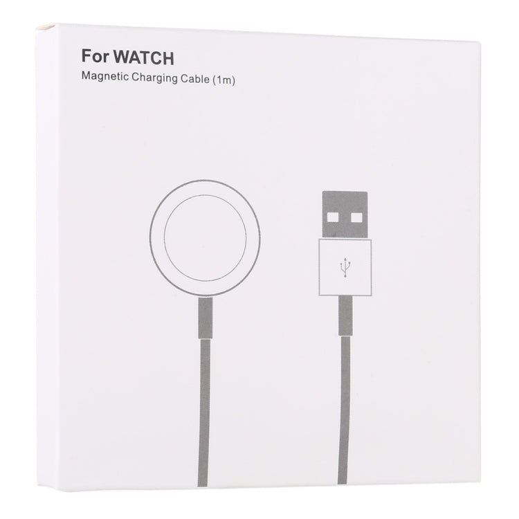 1m Magnetic Wireless Charger for Apple Watch Series Ultra & 10 / 9 / 8 / 7 / 6 / 5 / 4 / 3 / 2(White) - Charger / Holder by buy2fix | Online Shopping UK | buy2fix