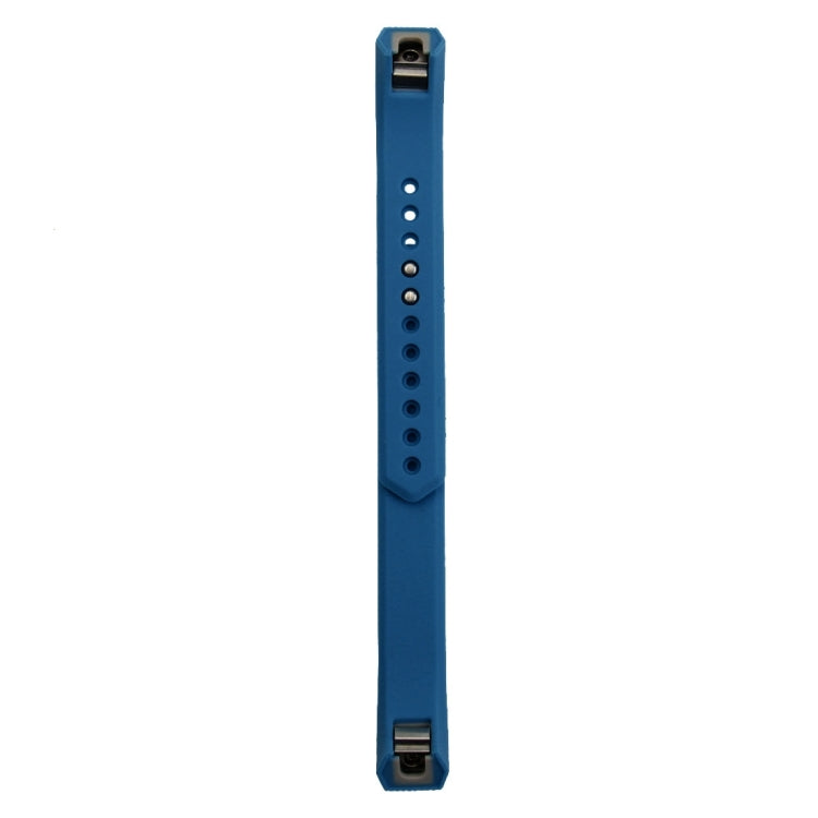 For Fitbit Alta Watch Oblique Texture Silicone Watchband, Large Size, Length: about 22cm(Blue) - Watch Bands by buy2fix | Online Shopping UK | buy2fix