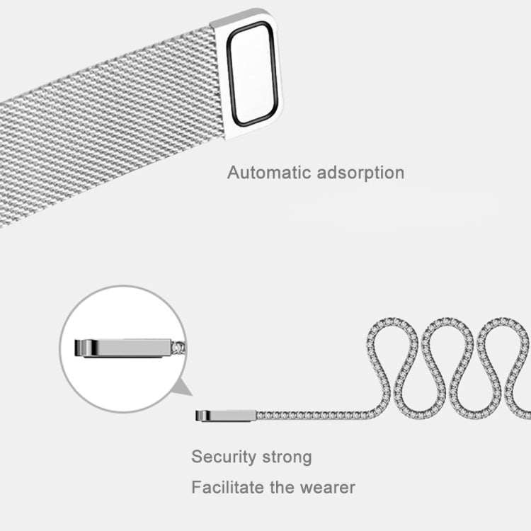 For Fitbit Blaze Watch Loop Magnetic Closure Clasp Stainless Steel Watchband(Rose Gold) - Watch Bands by buy2fix | Online Shopping UK | buy2fix
