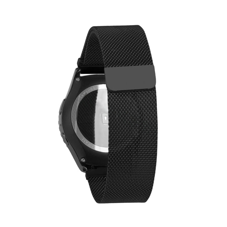 Watch Loop Magnetic Closure Clasp Stainless Steel Watchband for Samsung Gear S2 Classic / S2(Black) - Watch Bands by buy2fix | Online Shopping UK | buy2fix