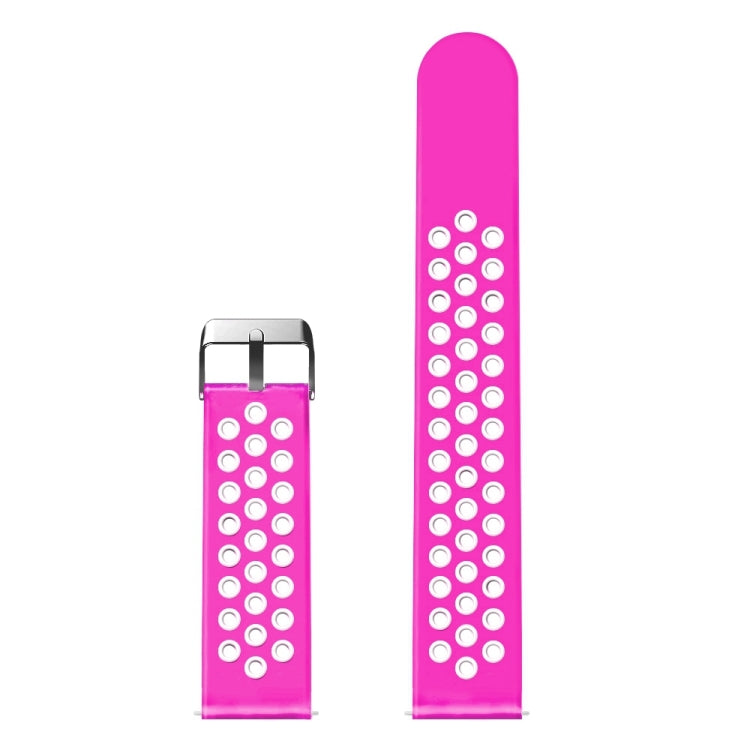 For Fitbit Versa Simple Fashion Silicone Watch Band(Magenta) - Watch Bands by buy2fix | Online Shopping UK | buy2fix