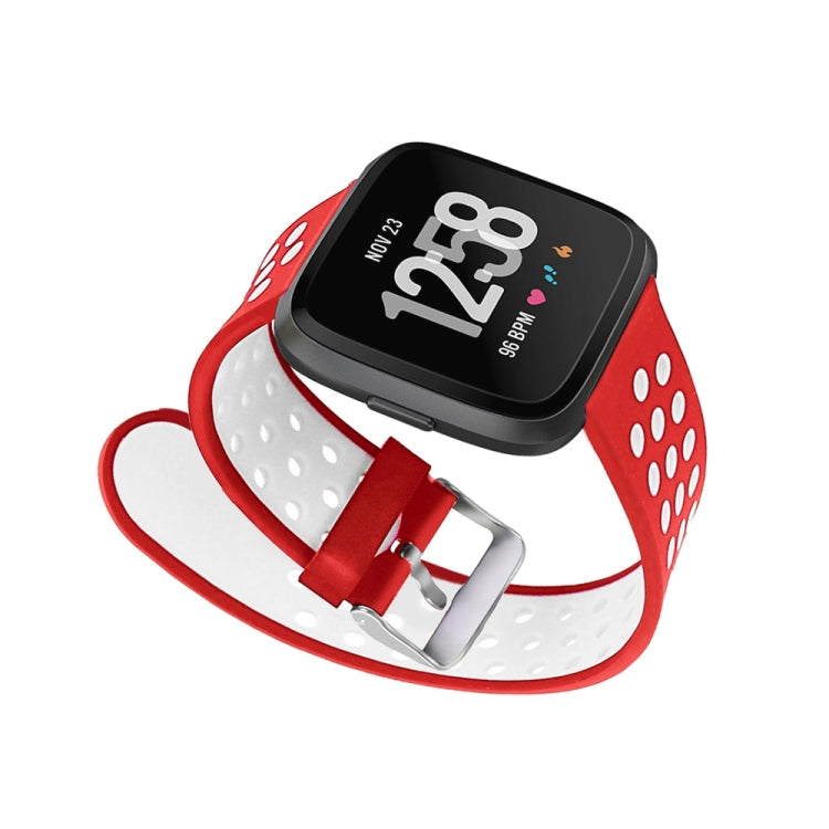For Fitbit Versa Simple Fashion Silicone Watch Band(Red) - Watch Bands by buy2fix | Online Shopping UK | buy2fix