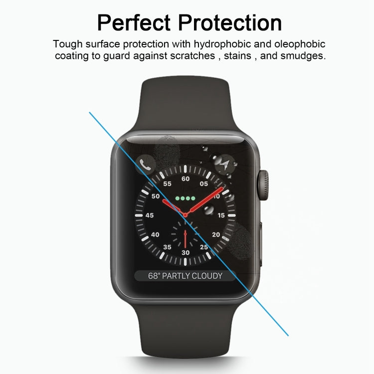 2 PCS ENKAY Hat-Prince for Apple Watch 42 mm 0.2mm 9H Surface Hardness 2.15D Explosion-proof Tempered Glass Screen Film - Watch Cases by ENKAY | Online Shopping UK | buy2fix