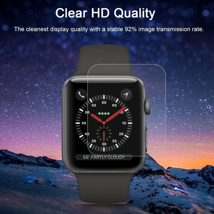 2 PCS ENKAY Hat-Prince for Apple Watch 42 mm 0.2mm 9H Surface Hardness 2.15D Explosion-proof Tempered Glass Screen Film - Watch Cases by ENKAY | Online Shopping UK | buy2fix