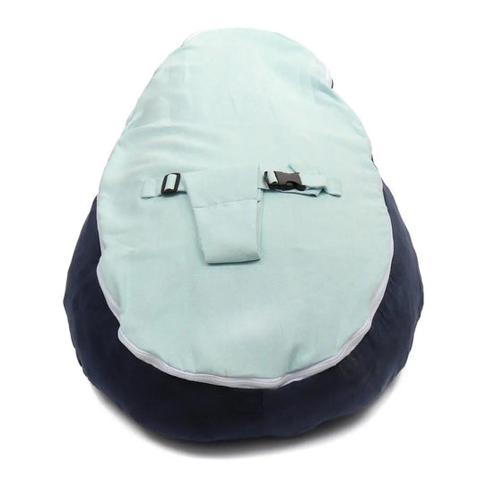 Classic Comfortable Safe Baby Sofa Feeding Bed Cover without Filling (Blue) by buy2fix