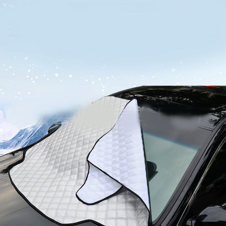 Automobile Front Windshield Cover Snow Cover Plus Cotton Car Windshield Sun Shade Winter Car Snow Shield Cover, Random Color Delivery by buy2fix