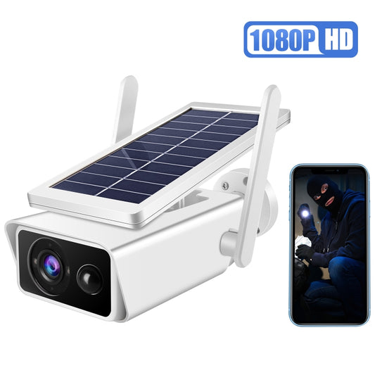 T13-2 1080P HD Solar Powered 2.4GHz WiFi Security Camera without Battery, Support Motion Detection, Night Vision, Two Way Audio, TF Card by buy2fix
