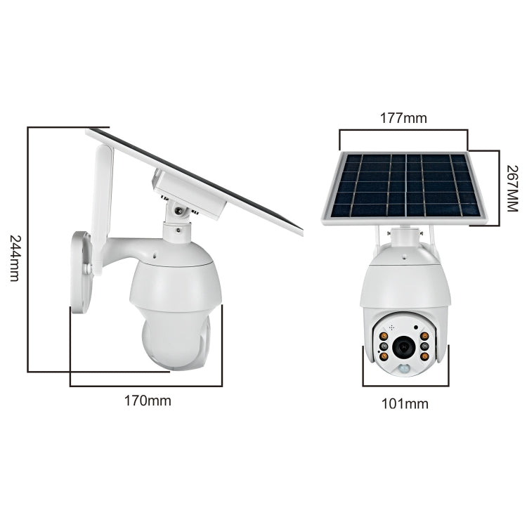 T16 1080P Full HD Solar Powered WiFi Camera, Support PIR Alarm, Night Vision, Two Way Audio, TF Card - Wireless Camera by buy2fix | Online Shopping UK | buy2fix