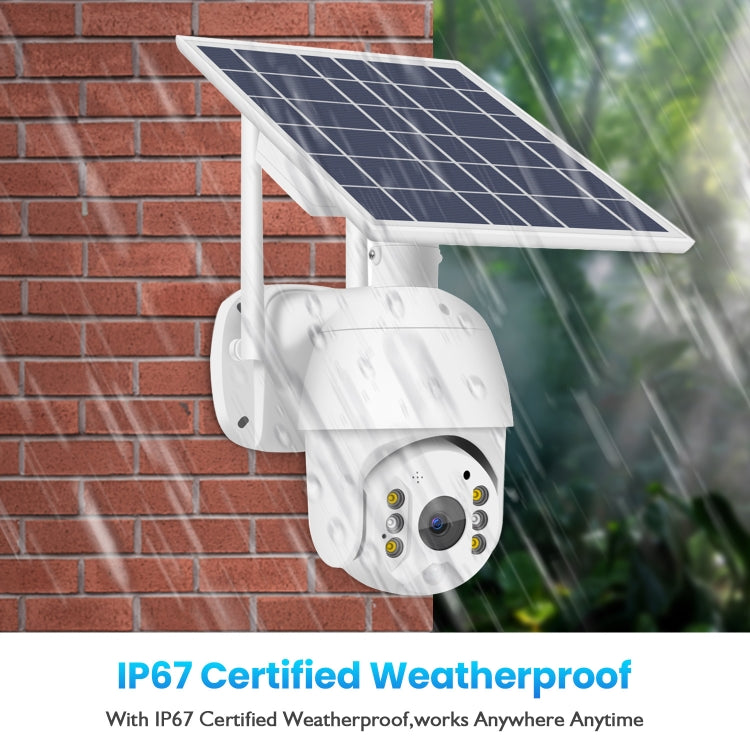 T16 1080P Full HD Solar Powered WiFi Camera, Support PIR Alarm, Night Vision, Two Way Audio, TF Card - Wireless Camera by buy2fix | Online Shopping UK | buy2fix