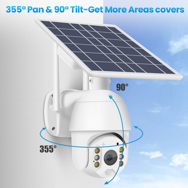 T16 1080P Full HD Solar Powered WiFi Camera, Support PIR Alarm, Night Vision, Two Way Audio, TF Card - Wireless Camera by buy2fix | Online Shopping UK | buy2fix