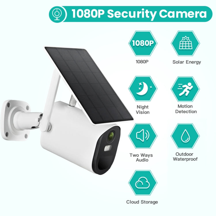 T20 1080P Full HD 4G (EU Version) Solar Powered Camera, Support PIR Human Body Infrared Sensor, Night Vision, Two Way Audio, TF Card - Wireless Camera by buy2fix | Online Shopping UK | buy2fix
