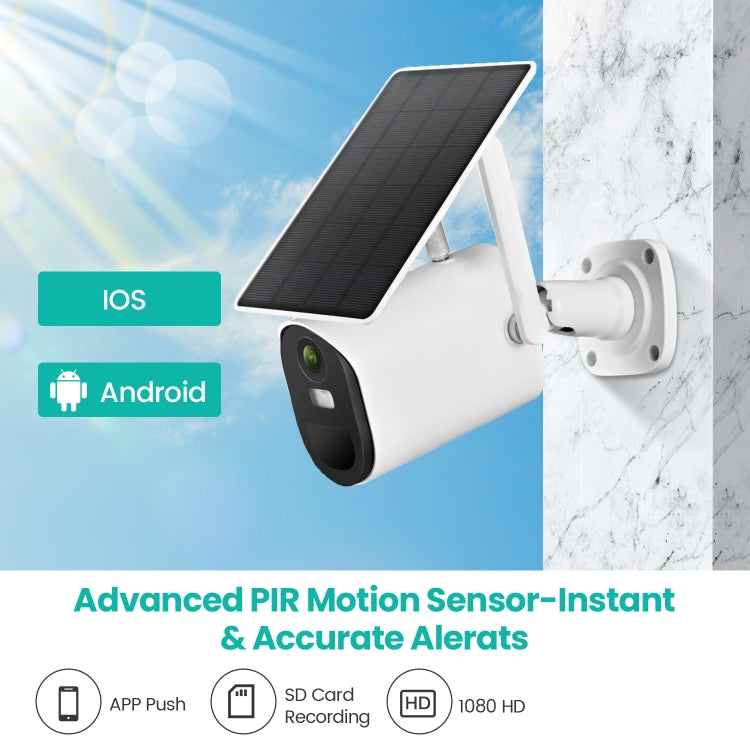 T20 1080P Full HD 4G (EU Version) Solar Powered Camera, Support PIR Human Body Infrared Sensor, Night Vision, Two Way Audio, TF Card - Wireless Camera by buy2fix | Online Shopping UK | buy2fix