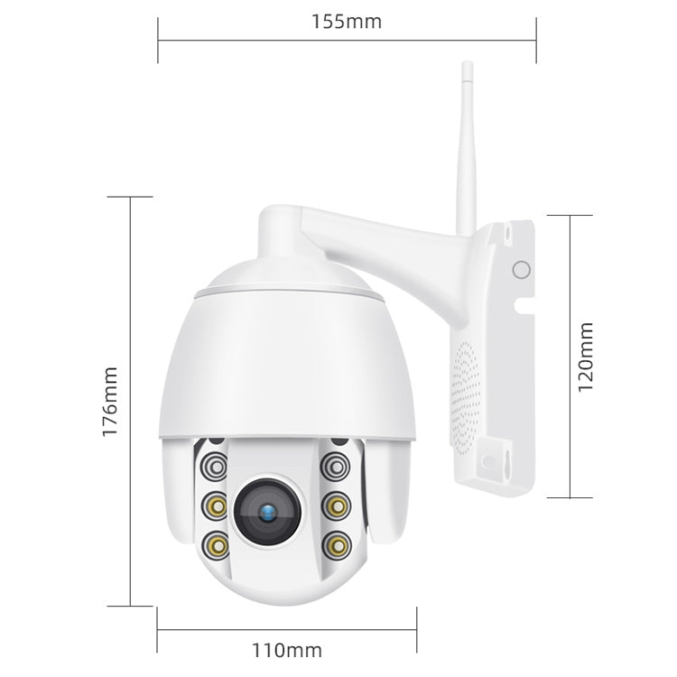 QX2 1080P HD 360 Degrees Panoramic WiFi Day and Night Full-color Waterproof Smart Camera, Support Motion Detection / Two-way Voice / TF Card, UK Plug - Security by buy2fix | Online Shopping UK | buy2fix