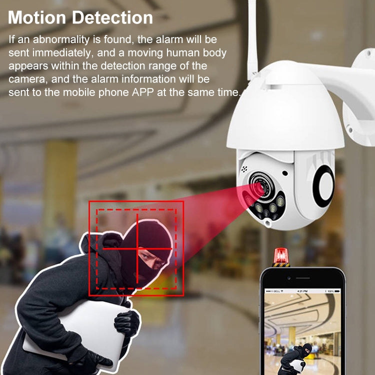QX3 1080P HD Full-color Night Vision IP65 Waterproof WiFi Smart Camera, Support Motion Detection / TF Card, EU Plug - Dome Camera by buy2fix | Online Shopping UK | buy2fix