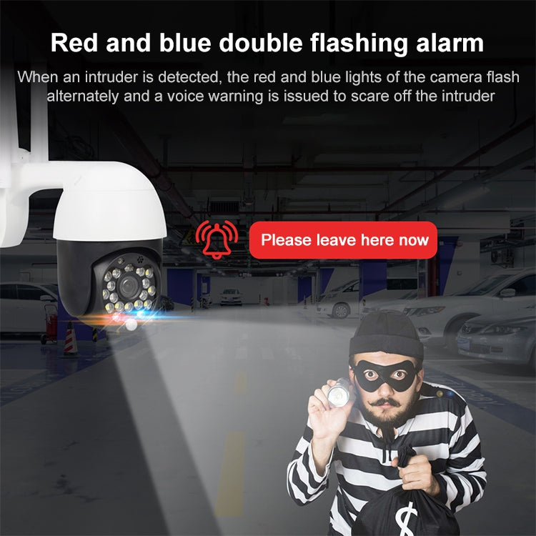 QX27 1080P WiFi High-definition Surveillance Camera Outdoor Dome Camera, Support Night Vision & Two-way Voice & Motion Detection(UK Plug) - Dome Camera by buy2fix | Online Shopping UK | buy2fix