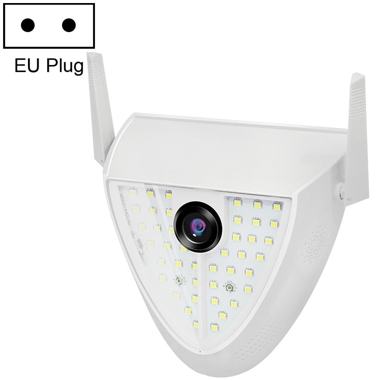DP16 2.0 Megapixel 42 LEDs Garden Light Smart Camera, Support Motion Detection / Night Vision / Voice Intercom / TF Card, EU Plug - Light Bulb Camera by buy2fix | Online Shopping UK | buy2fix