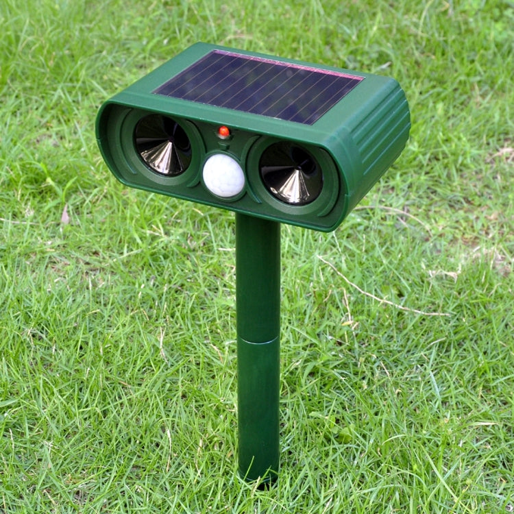 2 PCS Powerful Ultrasonic Solar-powered Animal Repeller With PIR Sensor & Light Sensor, Got the CE / ROHS Certification - Outdoor Insect Repellent by buy2fix | Online Shopping UK | buy2fix
