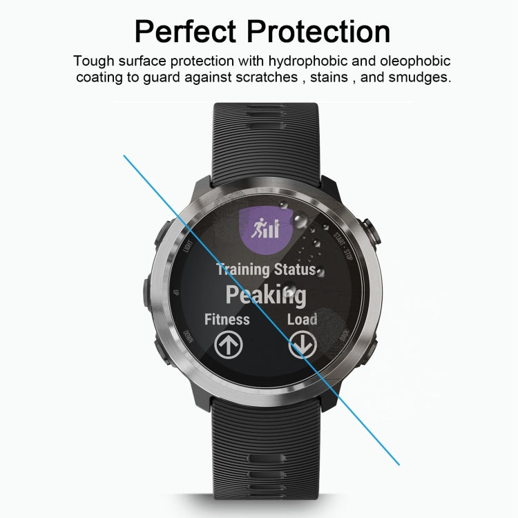 2 PCS ENKAY Hat-Prince for Garmin Forerunner 645 0.2mm 9H Surface Hardness 2.15D Curved Edge Tempered Glass Screen Protector - Screen Protector by ENKAY | Online Shopping UK | buy2fix