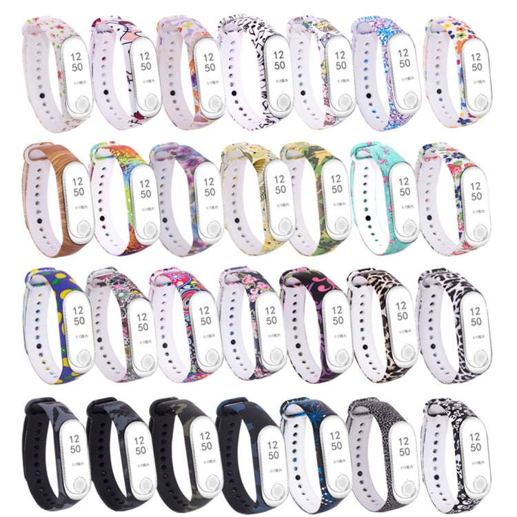 Silicone Painting Watch Band for Xiaomi Mi Band 3 & 4(Pineapple) by buy2fix