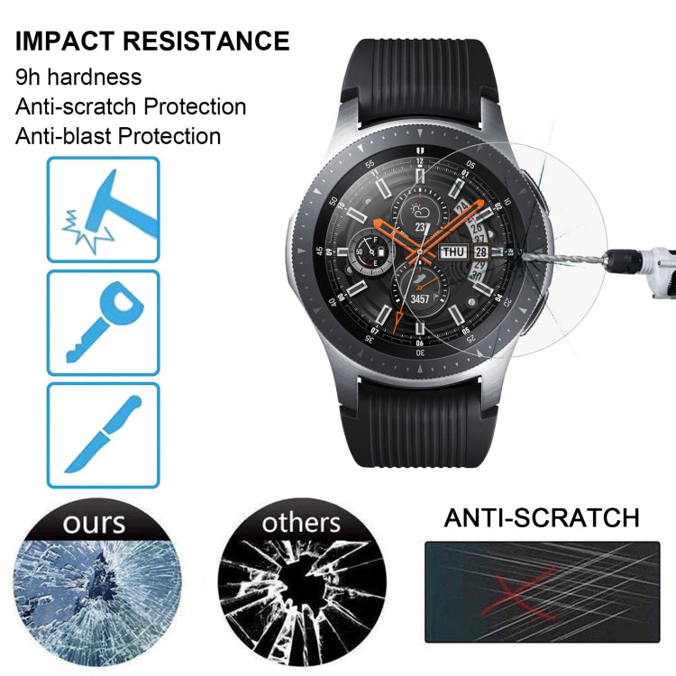 ENKAY Hat-Prince 0.2mm 9H 2.15D Curved Edge Tempered Glass Film for Galaxy Watch 46mm - Screen Protector by ENKAY | Online Shopping UK | buy2fix