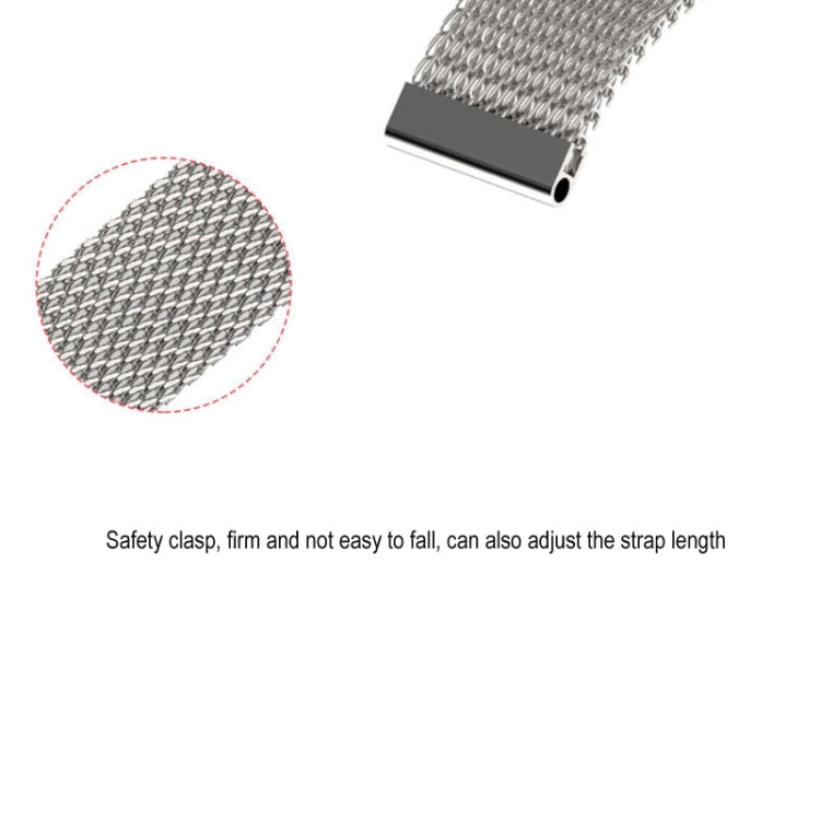 Mijobs Milan CS Metal Magnetic Watch Band for Xiaomi Mi Band 3 & 4 & 5 & 6, Host not Include(Gold) - Watch Bands by buy2fix | Online Shopping UK | buy2fix