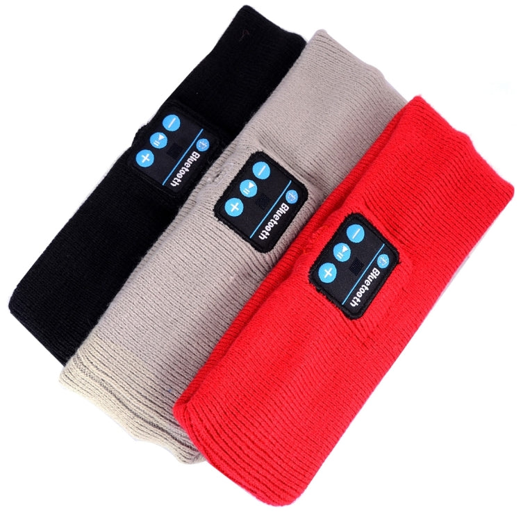 Knitted Bluetooth Headsfree Sport Music Headband with Mic for iPhone / Samsung and Other Bluetooth Devices(Black) by buy2fix